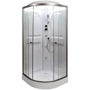 Душевая кабина Deto L 608 80х80 с гидромассажем и LED подсветкой